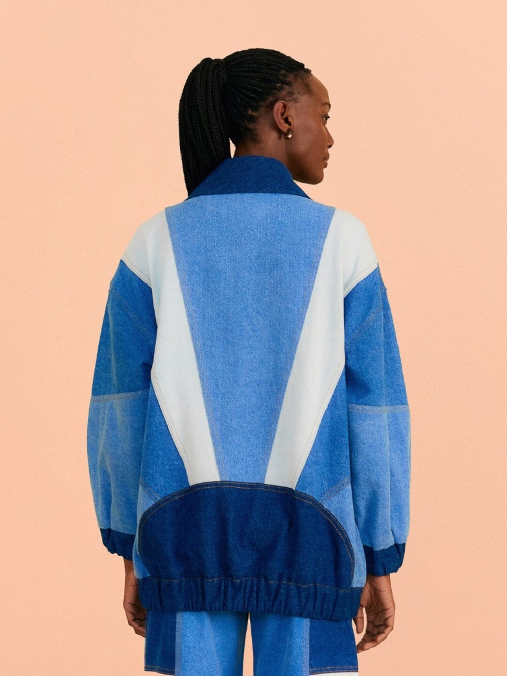 Retro Farm Rio Patchwork Denim Jacket - Picture 2 of 3